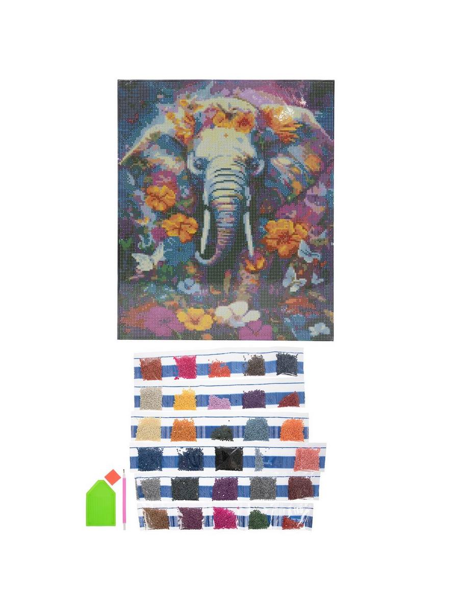 Eiflow Kit Pittura Diamante Sospeso – Scoiattolo, 25,7 X 25,4 Cm, Acrilico Con Pietre 3D, Fai Da Te