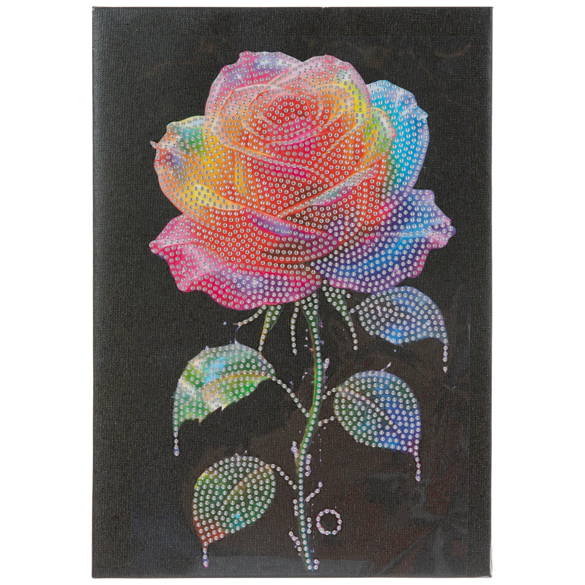 Rainbow Rose Stem Diamond Art Kit | Hobby Lobby | 6378699