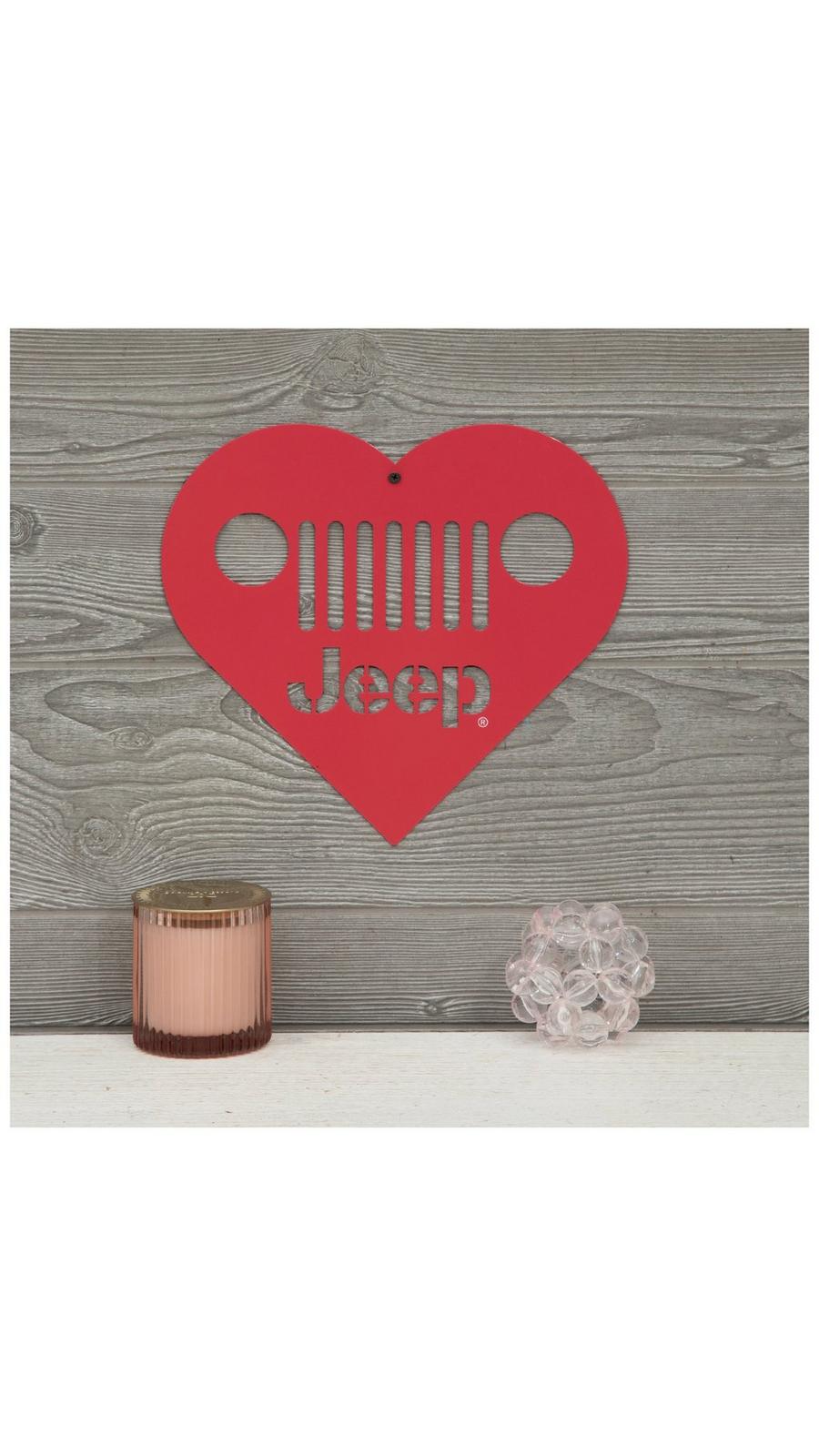 Pink Jeep Heart Metal Sign | Hobby Lobby | 6379556