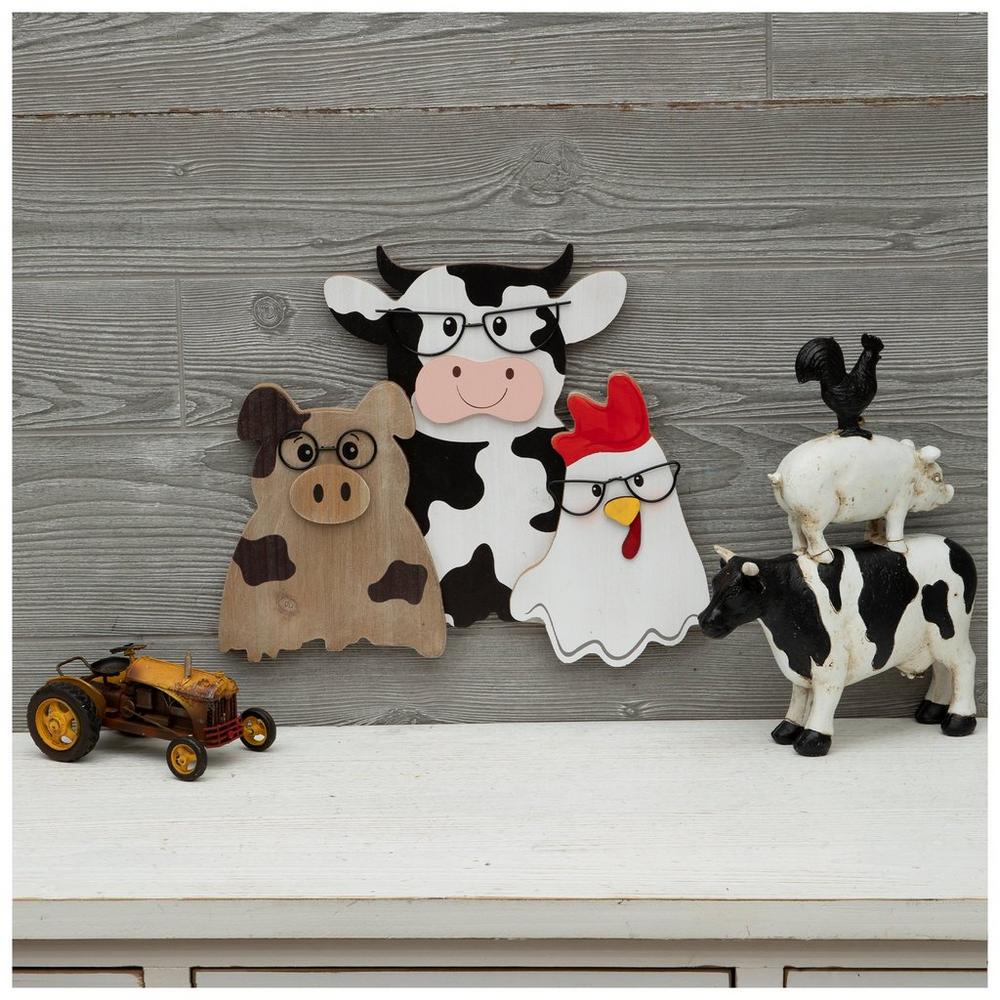 Pig, Cow & Chicken Wood Wall Decor | Hobby Lobby | 6380042