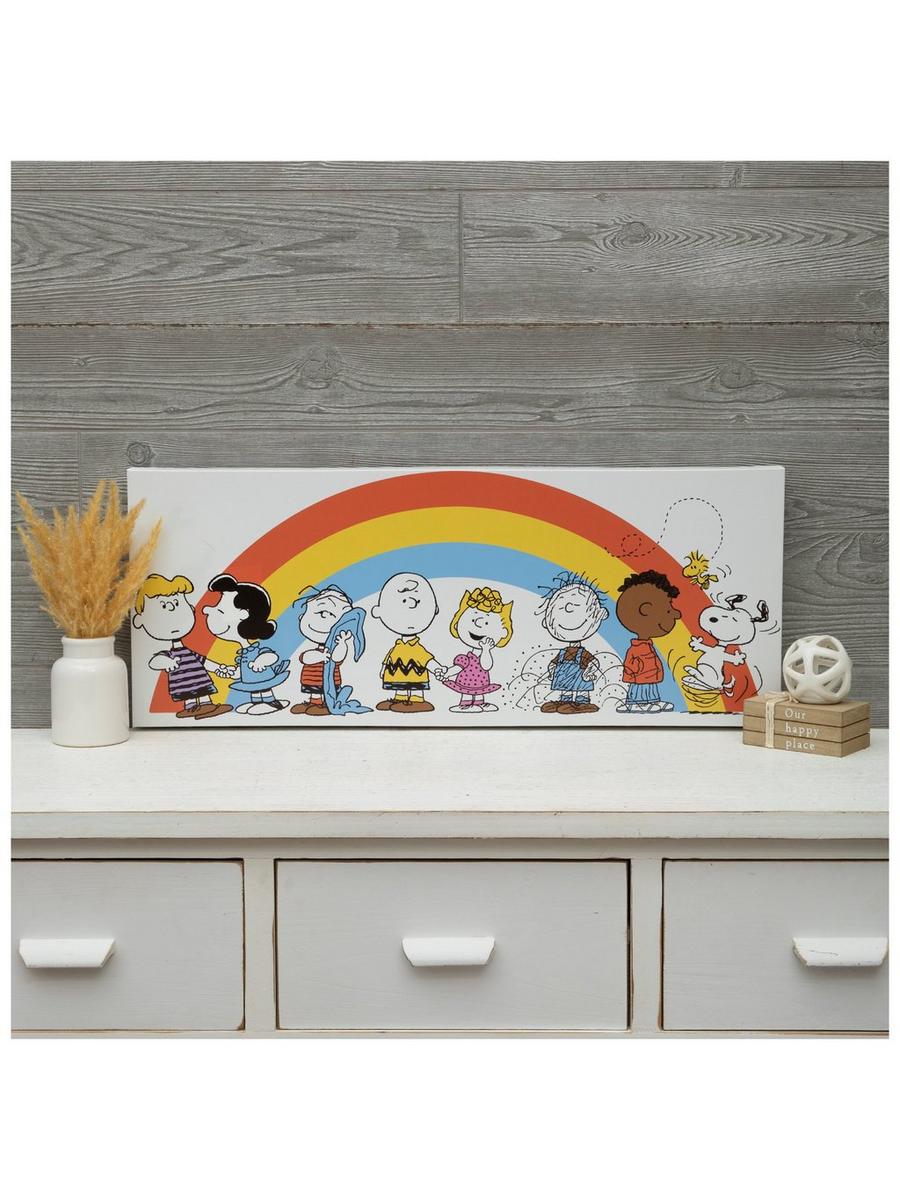 Peanuts & Rainbow Canvas Wall Decor | Hobby Lobby | 6380158