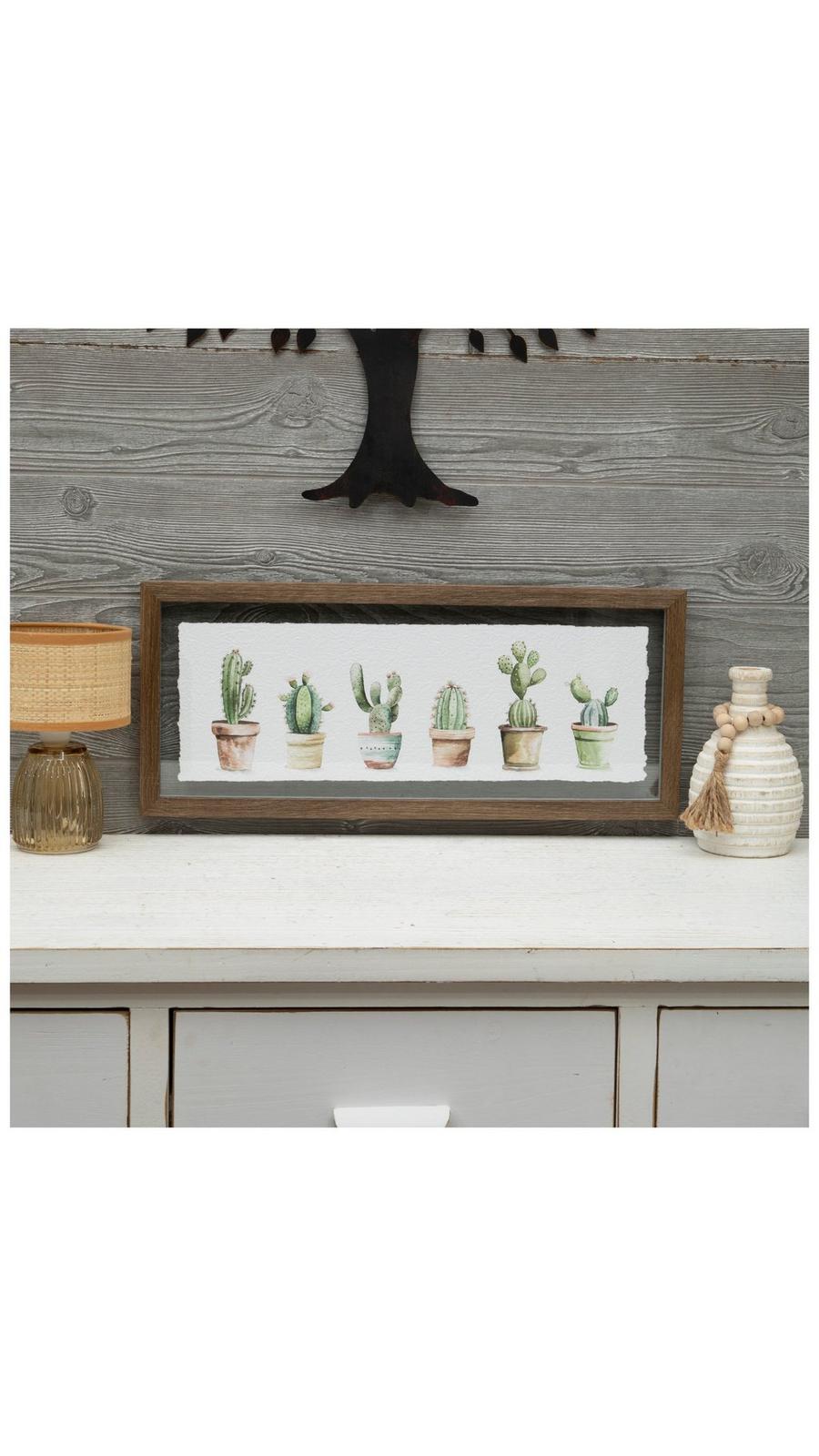 Cacti Framed Wall Decor | Hobby Lobby | 6380901