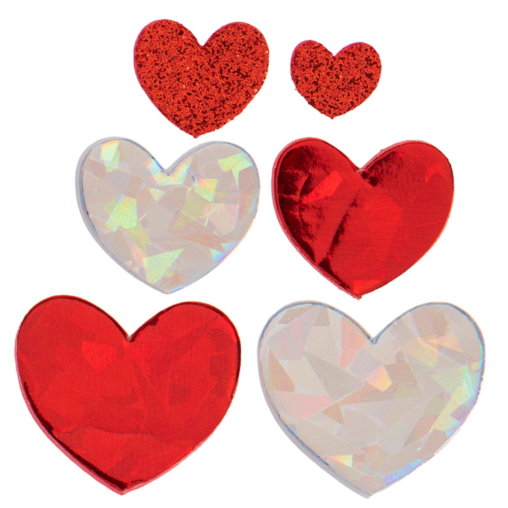 Candy Heart Foam Stickers - 082676319051