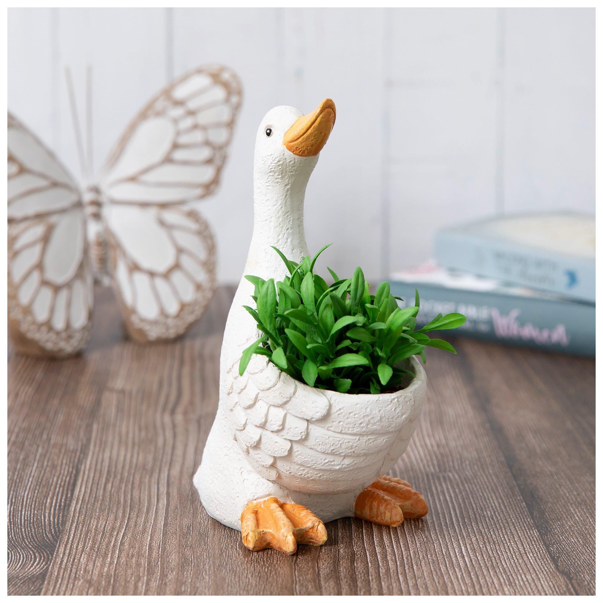 Succulent In White Goose Pot | Hobby Lobby | 6387179