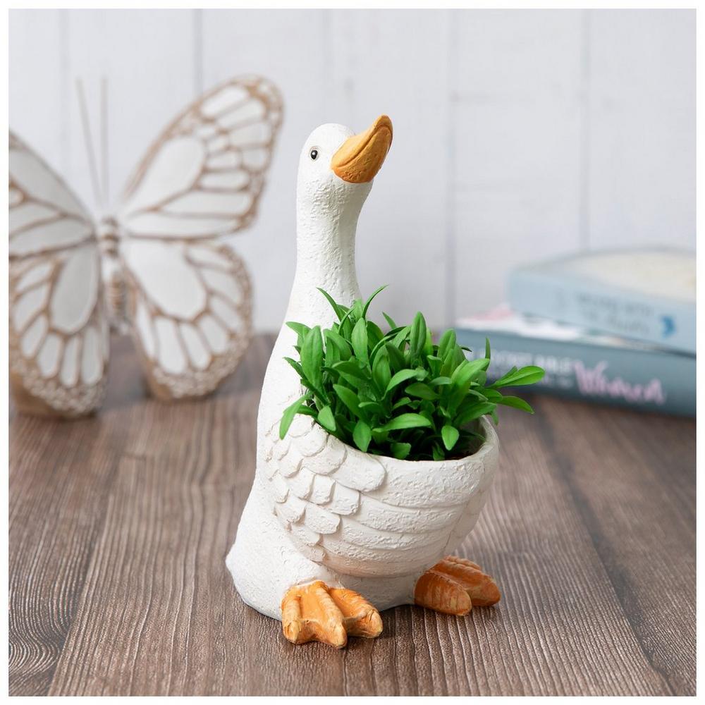 Succulent In White Goose Pot | Hobby Lobby | 6387179