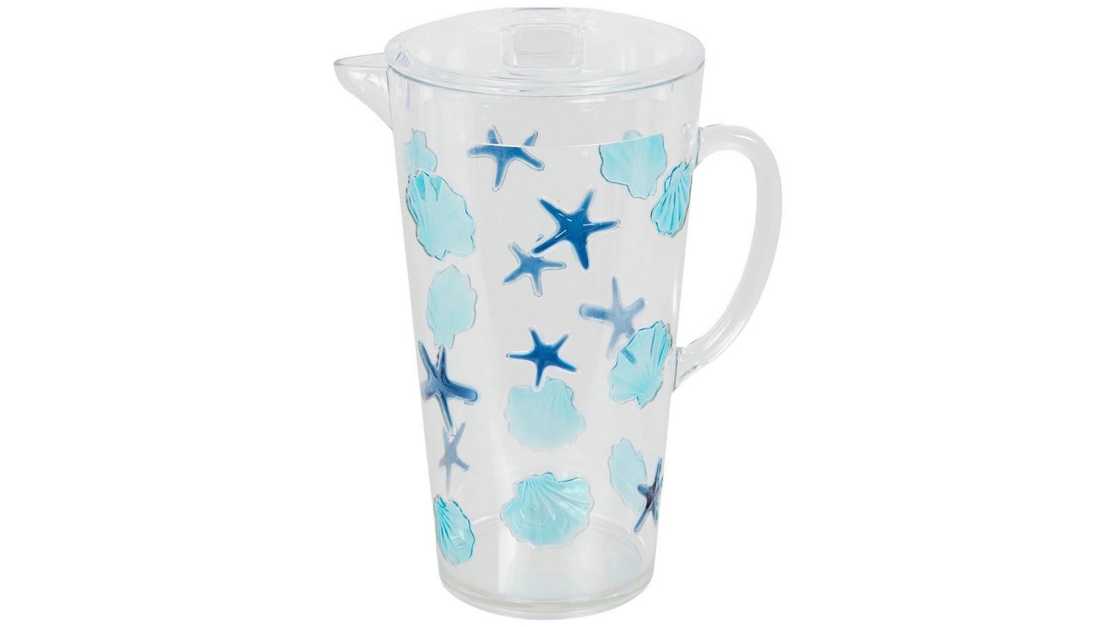 Blue Seashell & Starfish Pitcher | Hobby Lobby | 6388185