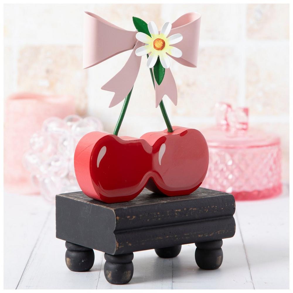 Pair Of Cherries Wood Decor | Hobby Lobby | 6388482