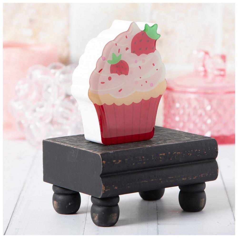 Strawberry Cupcake Wood Decor | Hobby Lobby | 6388672