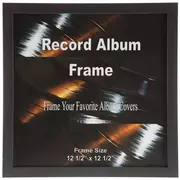 Black Wood Record Album Frame