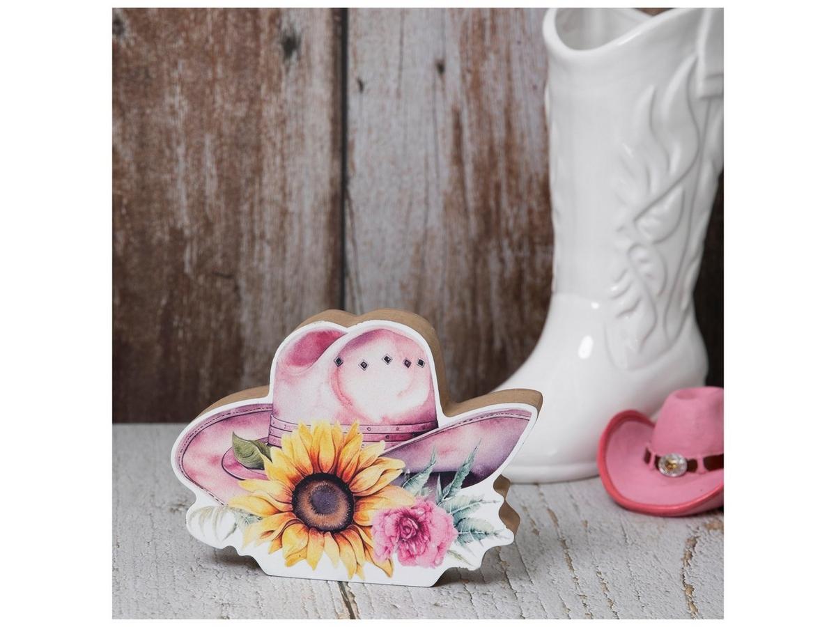 Pink Cowgirl Hat Wood Decor | Hobby Lobby | 6389381