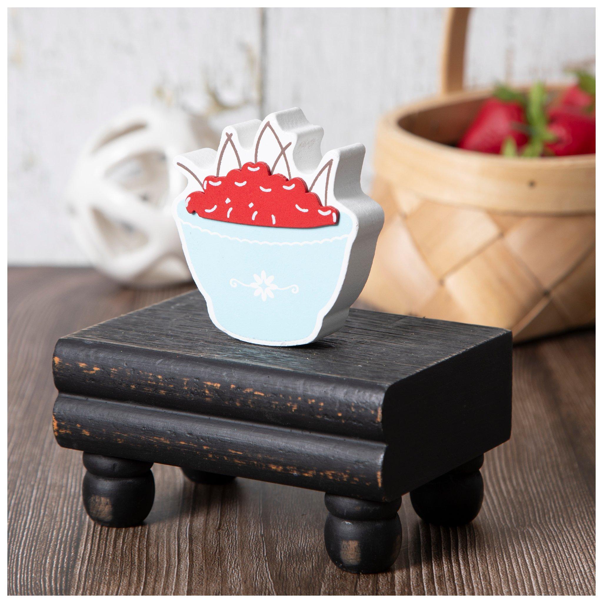 Bowl Of Cherries Mini Wood Decor view 1