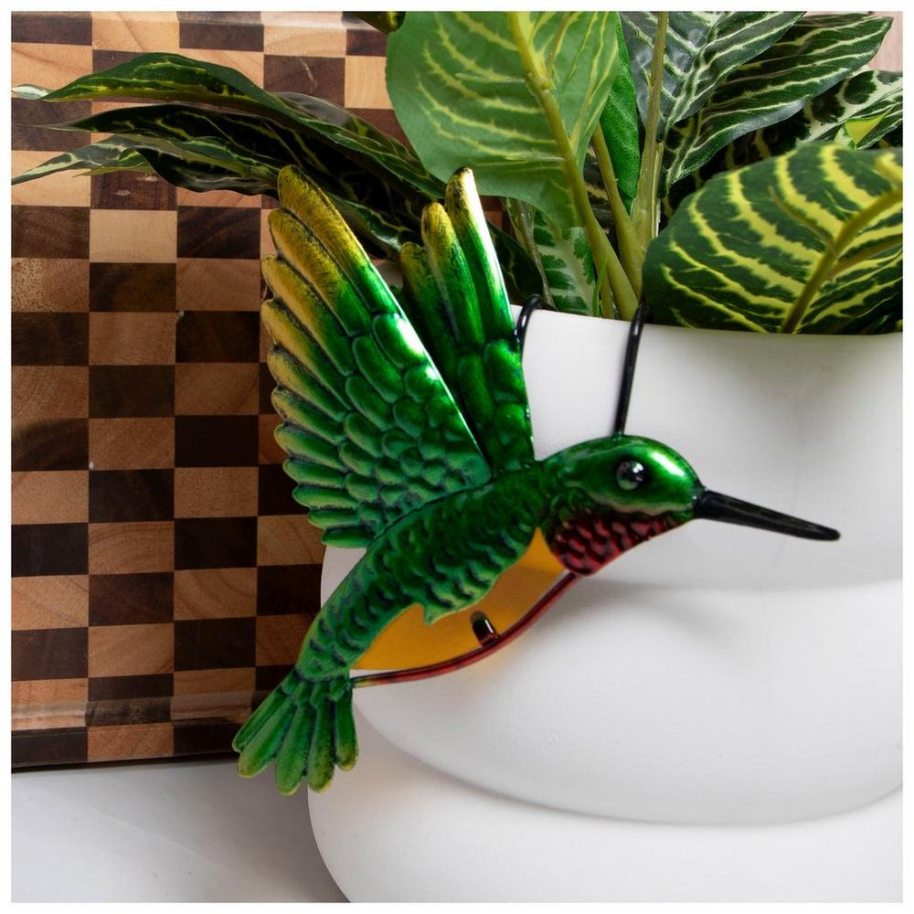 Green Hummingbird Metal Pot Percher | Hobby Lobby | 6392476