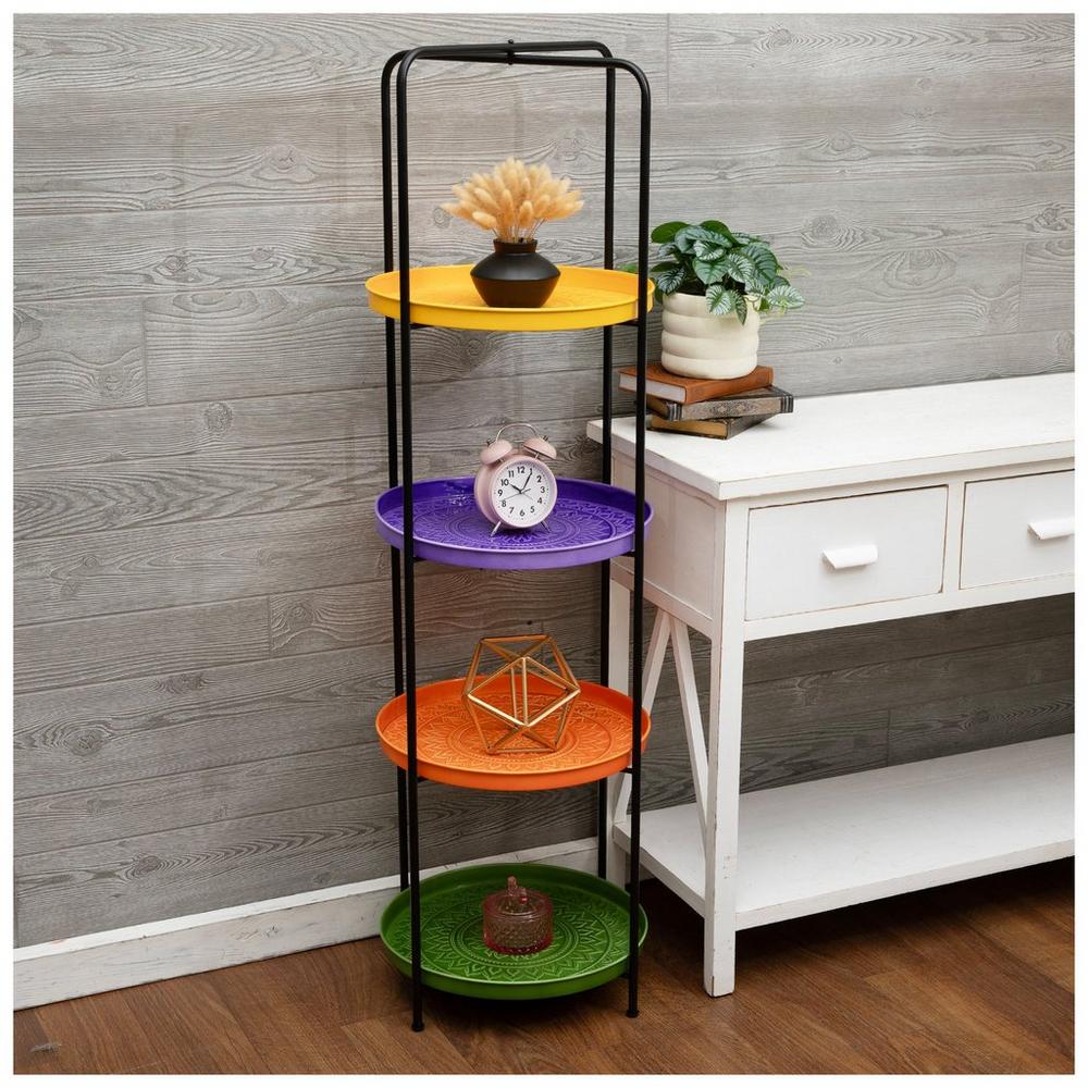 Multi-Color Mandala Four-Tiered Shelf | Hobby Lobby | 6393417