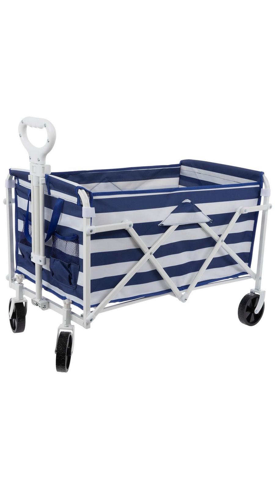 Blue & White Striped Folding Wagon | Hobby Lobby | 6393854