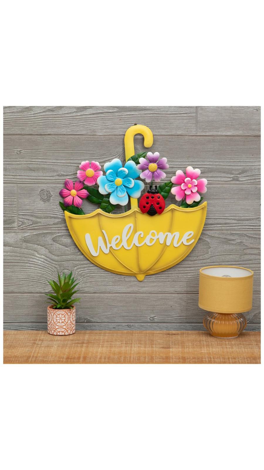 Welcome Umbrella Metal Wall Decor | Hobby Lobby | 6394134
