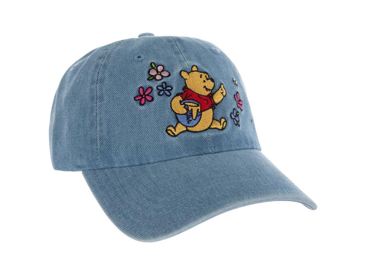 Vintage Pooh Denim Hat Cap NWT Blue Winnie Disney DISNEY Vtg Bucket Hat Winnie The Pooh Vtg Blue Jean 90s Y2k  main image 2
