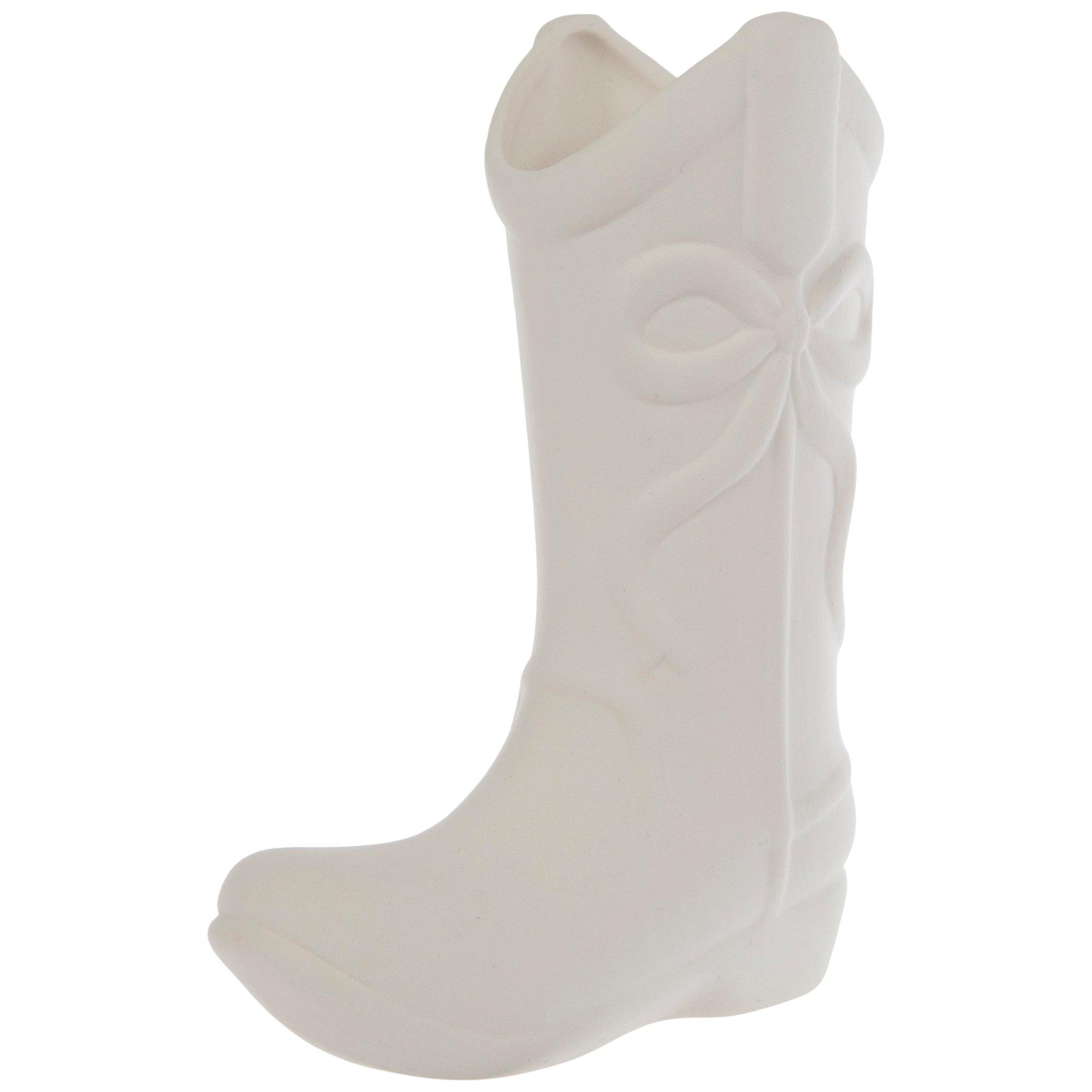 White Cowgirl Boot Vase | Hobby Lobby | 6395479