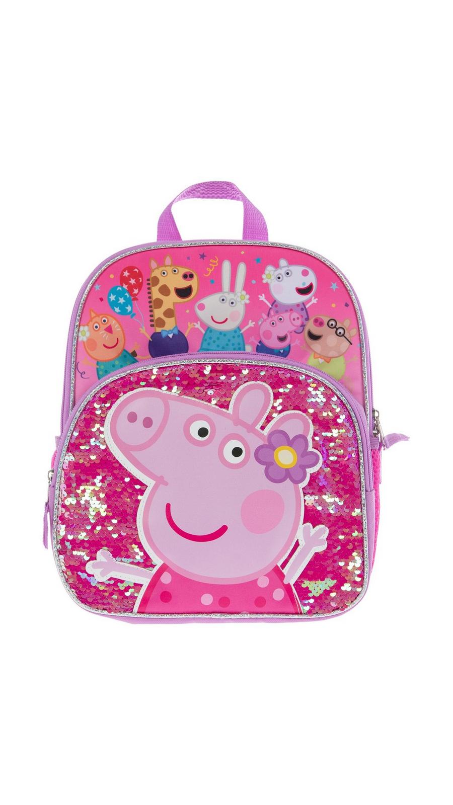activity backpacks for kids peppapig Peppa Pig Girls 4 Piece Backpack Set lasting performance and safety Peppa Pig Kids 16" Large