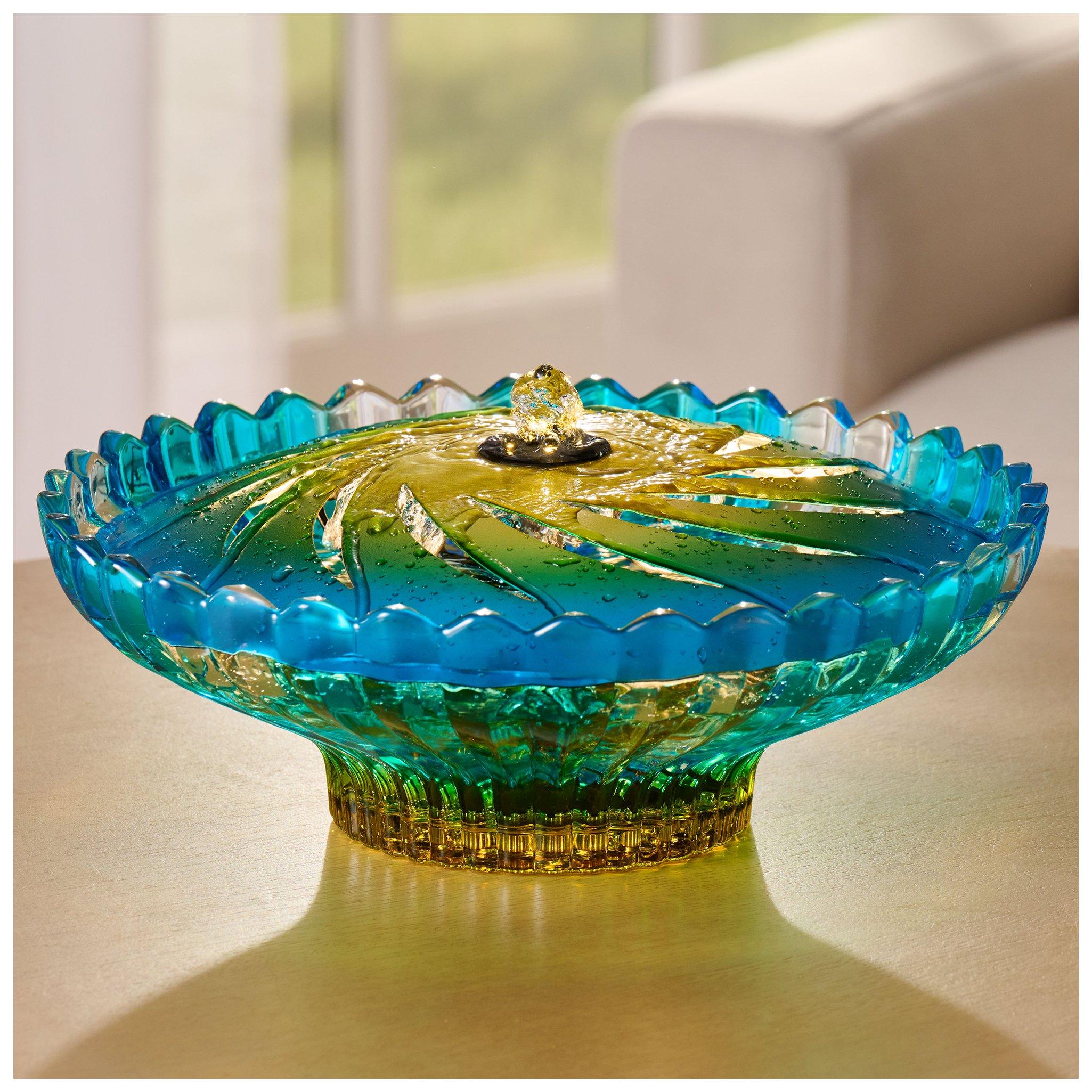 Blue Swirl LED Glass Fountain | Hobby Lobby | 6396592