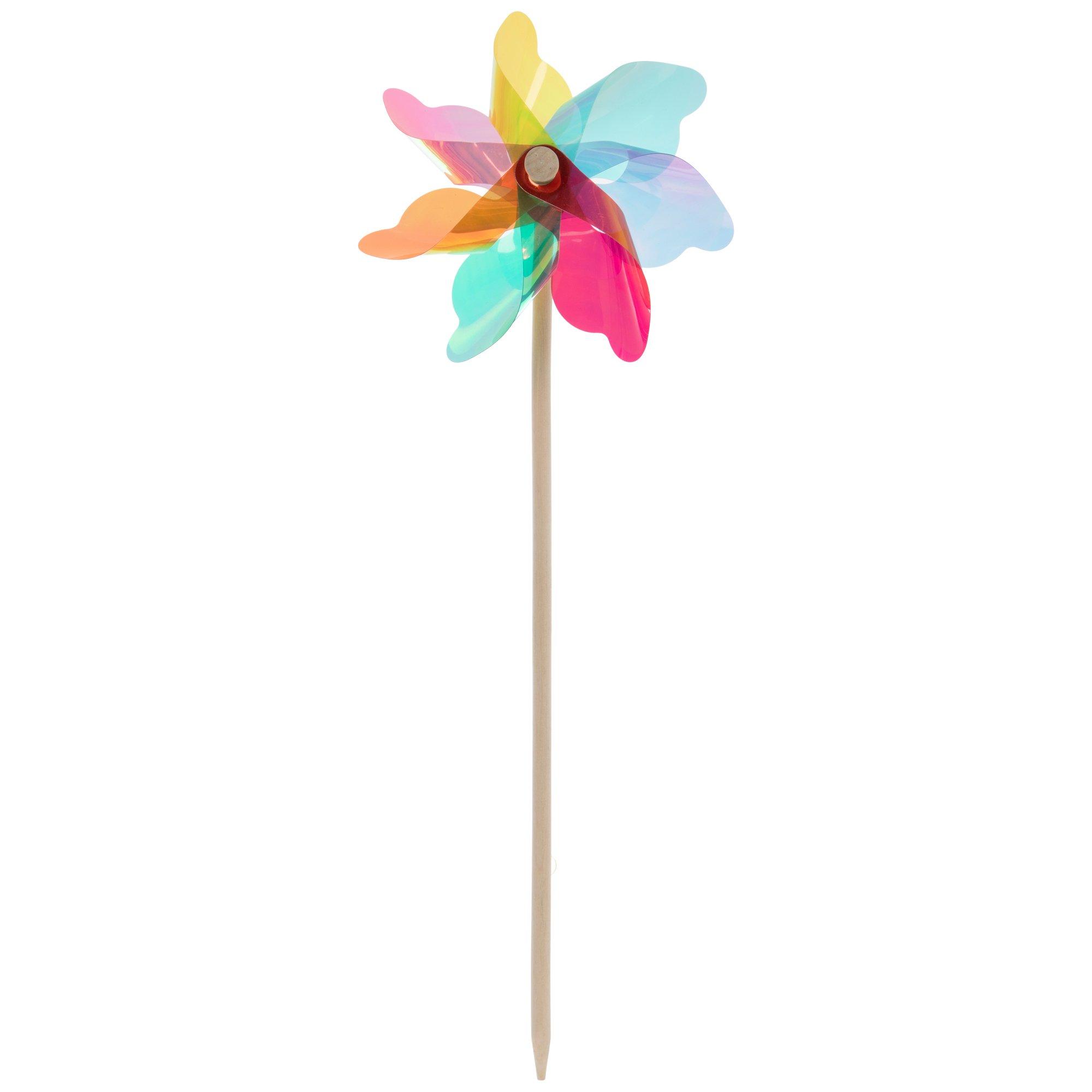 Colorful & Iridescent Pinwheel Garden Pick | Hobby Lobby | 6397137