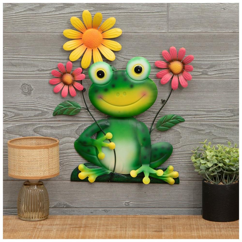 Frog With Flowers Metal Wall Decor | Hobby Lobby | 6397780