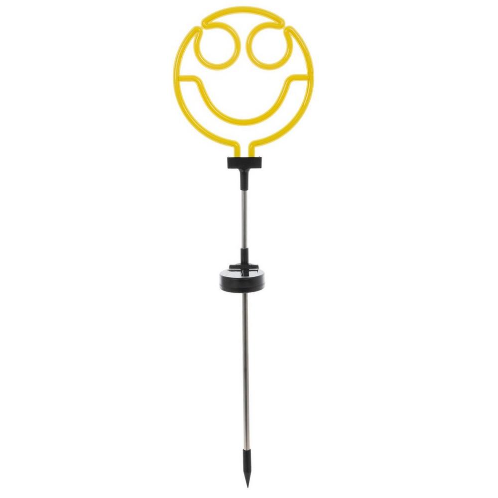 Smiley Face Solar Garden Stake