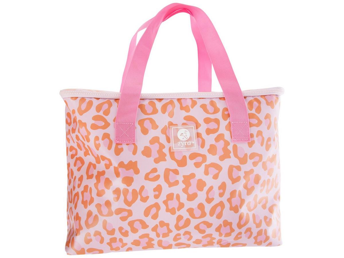 Zyra Pink & Orange Leopard Print Cooler Tote | Hobby Lobby | 6402341