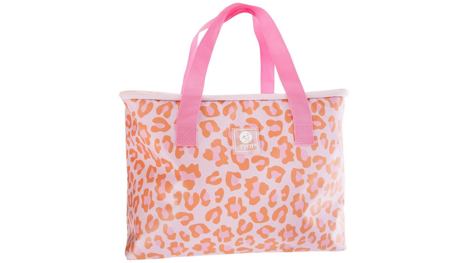 Zyra Pink & Orange Leopard Print Cooler Tote | Hobby Lobby | 6402341