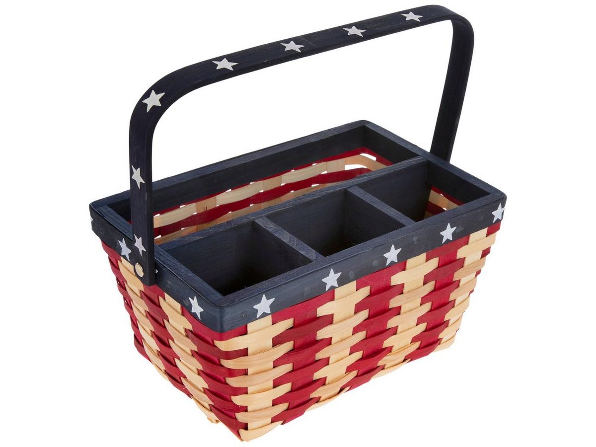 Stars & Stripes Woodchip Caddy | Hobby Lobby | 6402465
