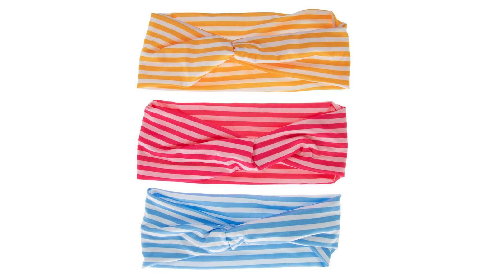 Pink, Blue & Orange Striped Headbands | Hobby Lobby | 6402739 display picture 2