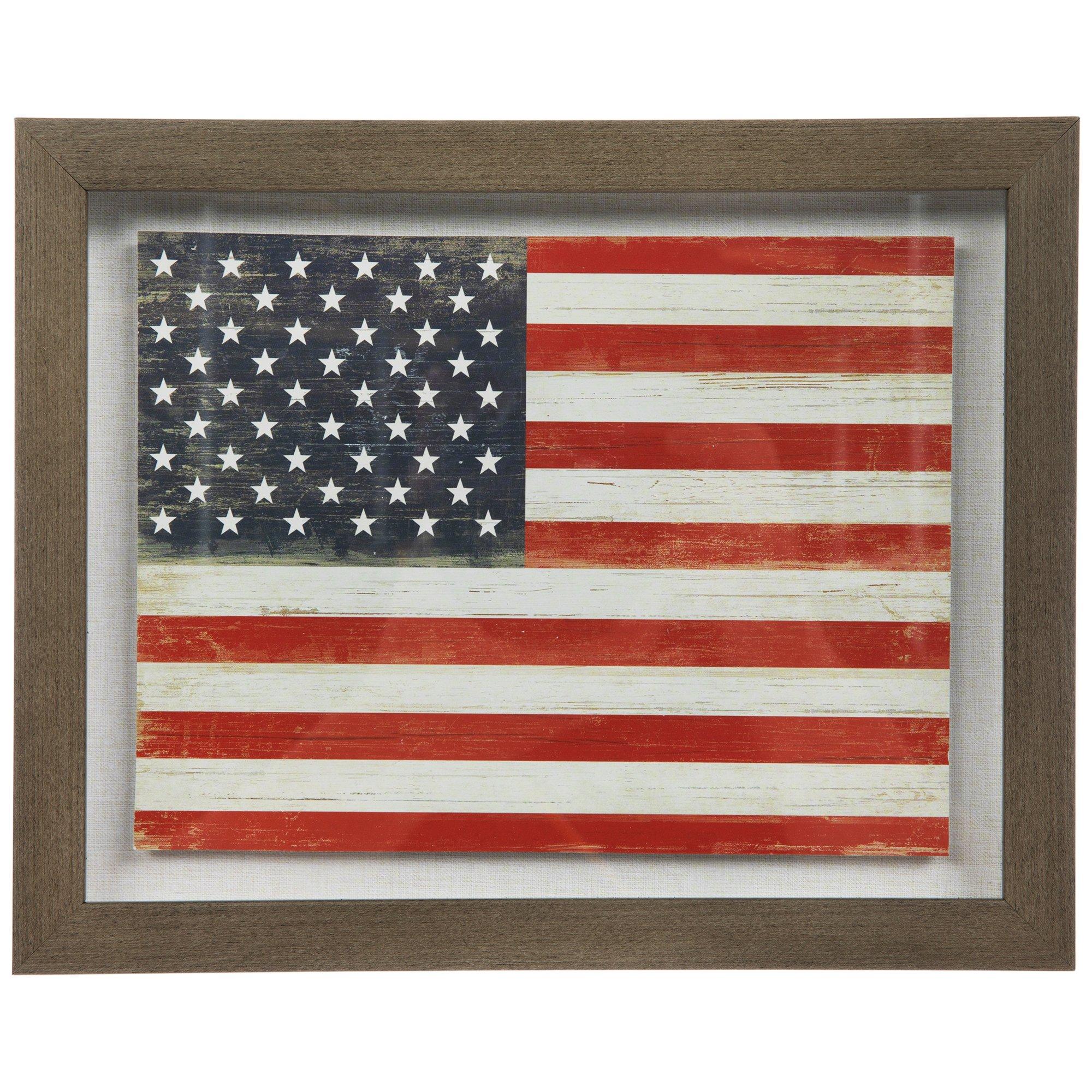 American Flag Framed Wall Decor | Hobby Lobby | 6403026
