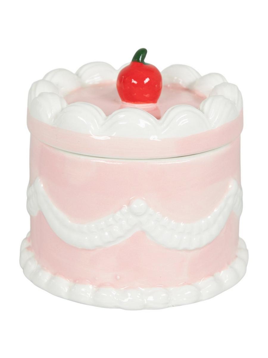 ホーローCAKE缶　ピンク Pink Cake With Cherry Canister | Hobby Lobby | 6403463