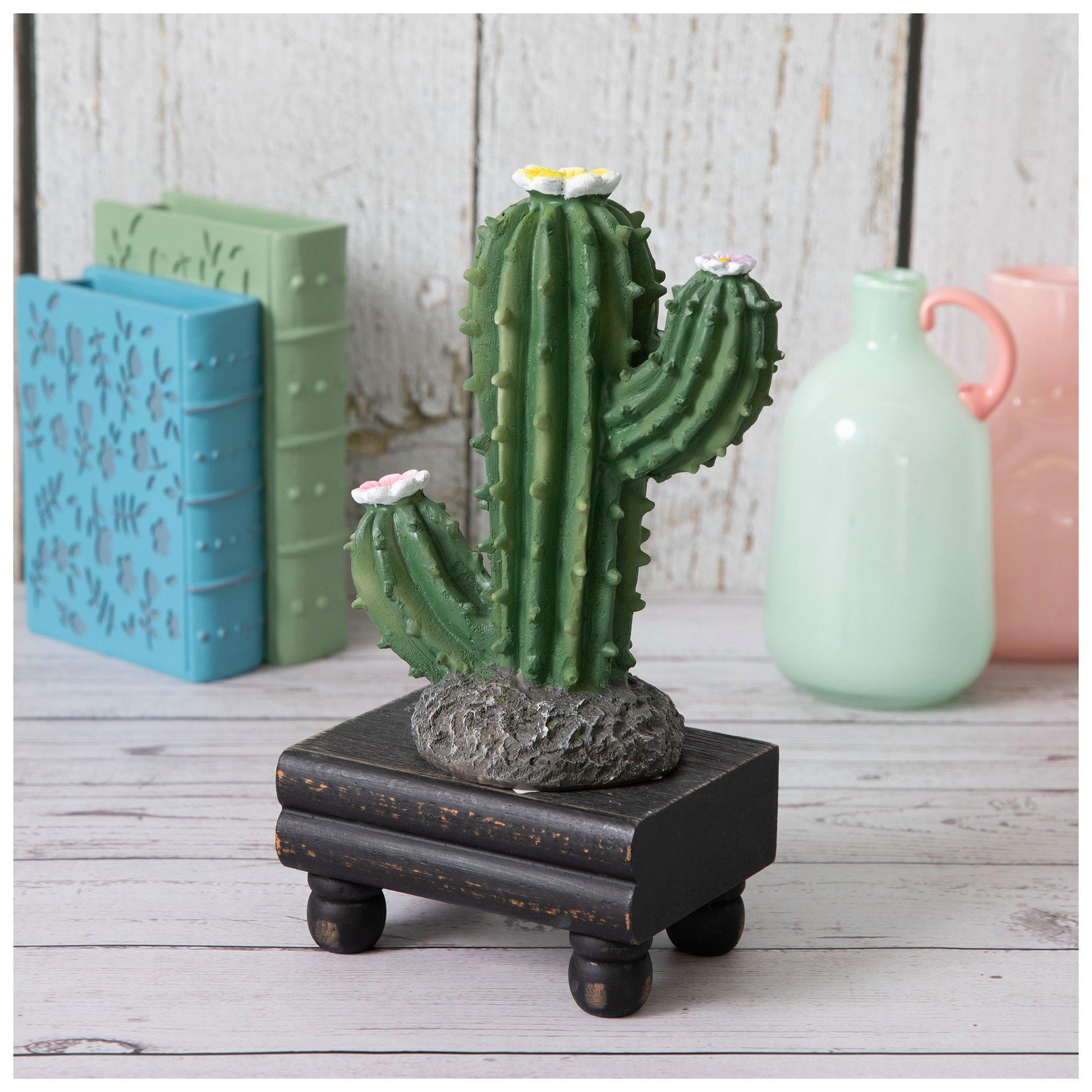 Cactus With Flowers Figurine | Hobby Lobby | 6404529