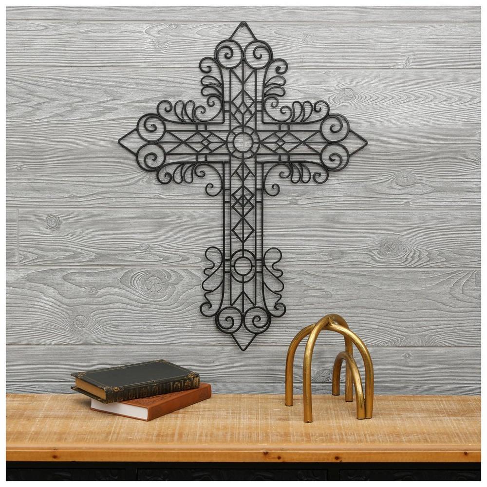 Black Swirls & Shapes Metal Wall Cross | Hobby Lobby | 6406821