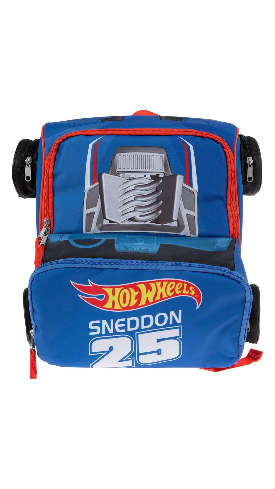 hot wheels mini backpack Race Car Boys 16 Inch School (One Size, Blue) Perfect for Hot Wheels enthusiasts 35L Backpack Hot Wheels Racing