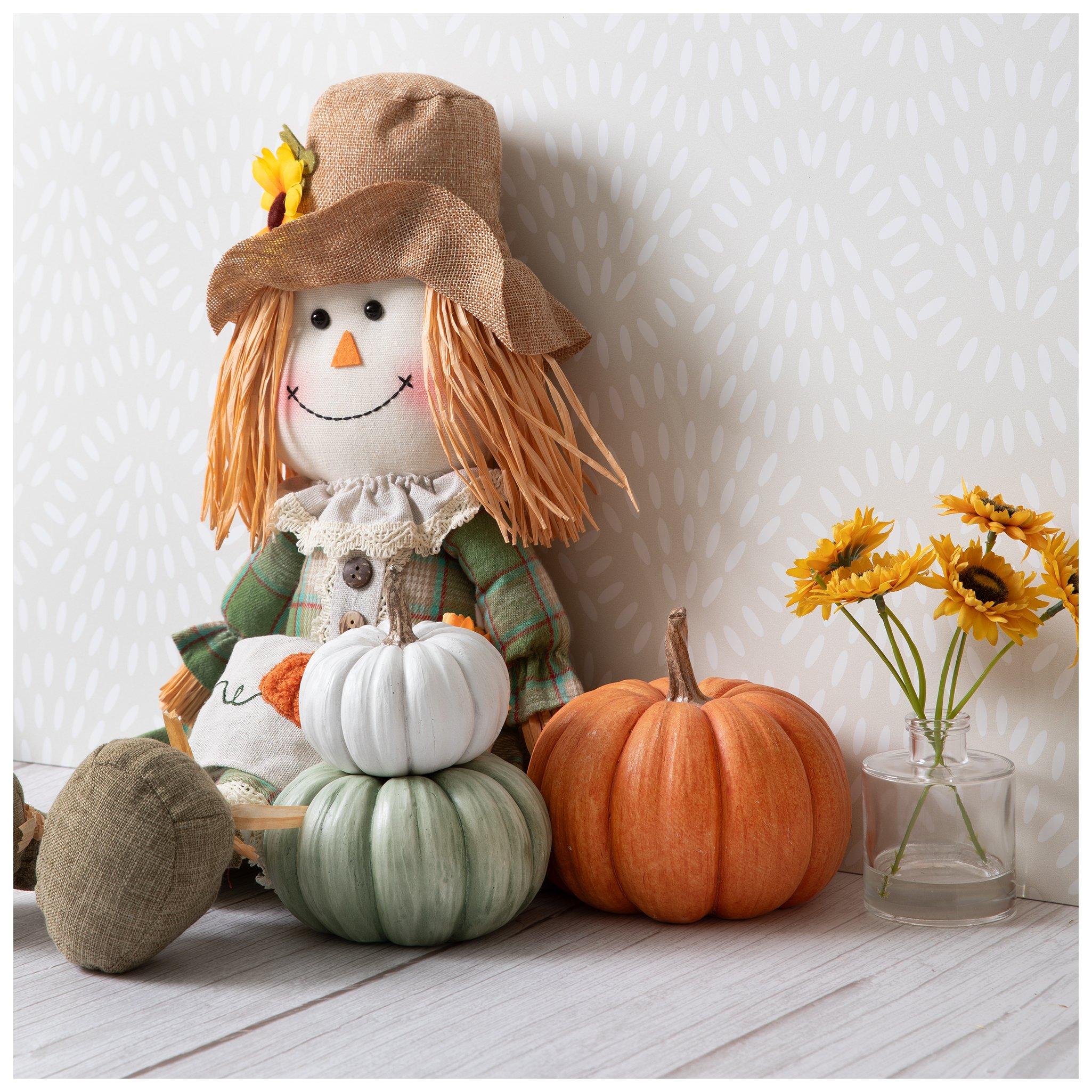 Orange, Green & White Stacked Pumpkins | Hobby Lobby | 6409700