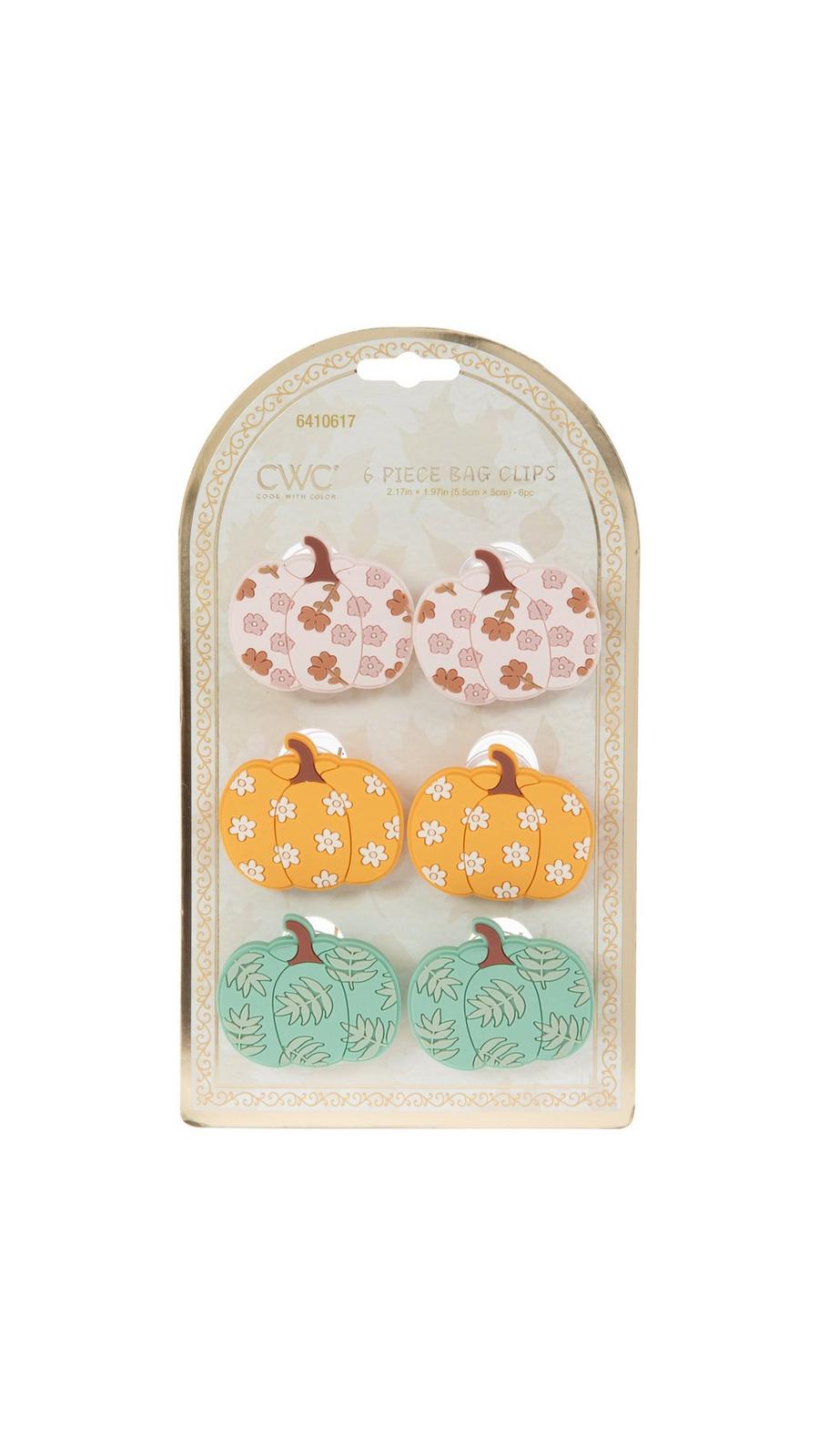 baccan ORBY Gold Brown White バッカン ソフビ Patterned Pumpkins Bag Clips | Hobby Lobby | 6410617