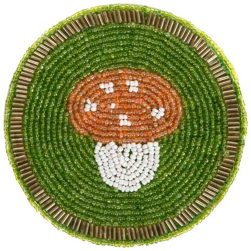 Mushroom Beaded Coaster