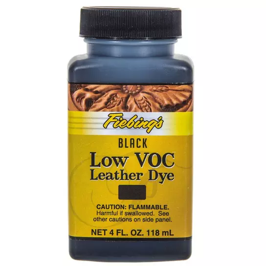 Fiebing's Low VOC Leather Dye - 4 oz, Black