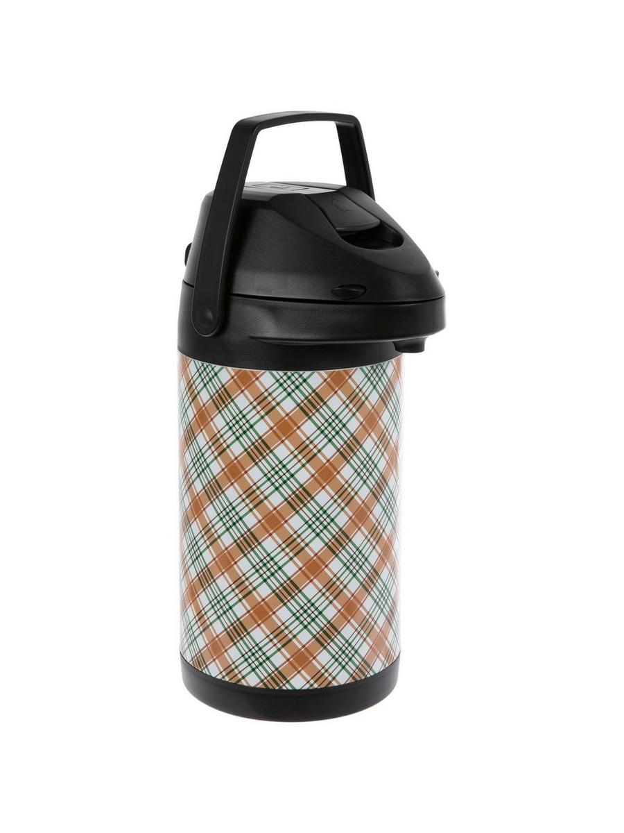 Orange & Green Plaid Airpot Drink Dispenser | Hobby Lobby | 6416010