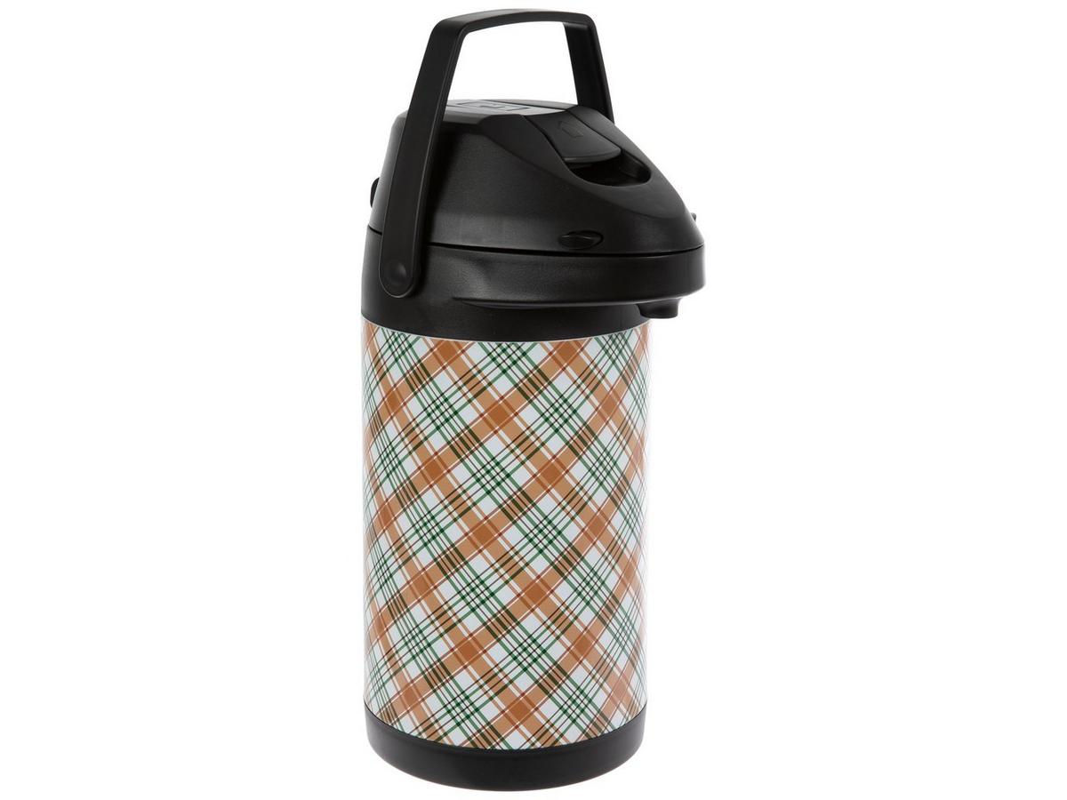 Orange & Green Plaid Airpot Drink Dispenser | Hobby Lobby | 6416010