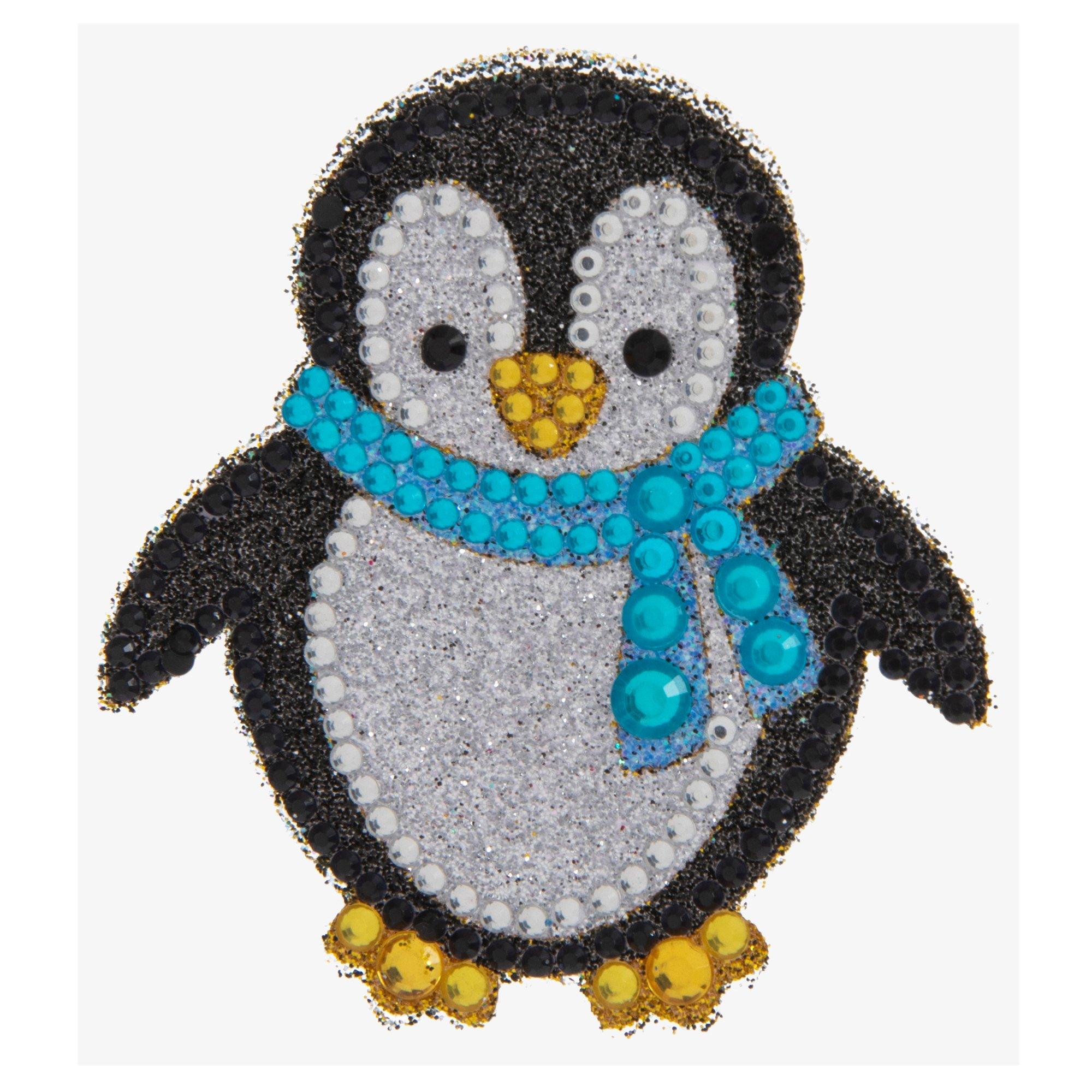 Penguin Glitter & Rhinestone Sticker, Hobby Lobby