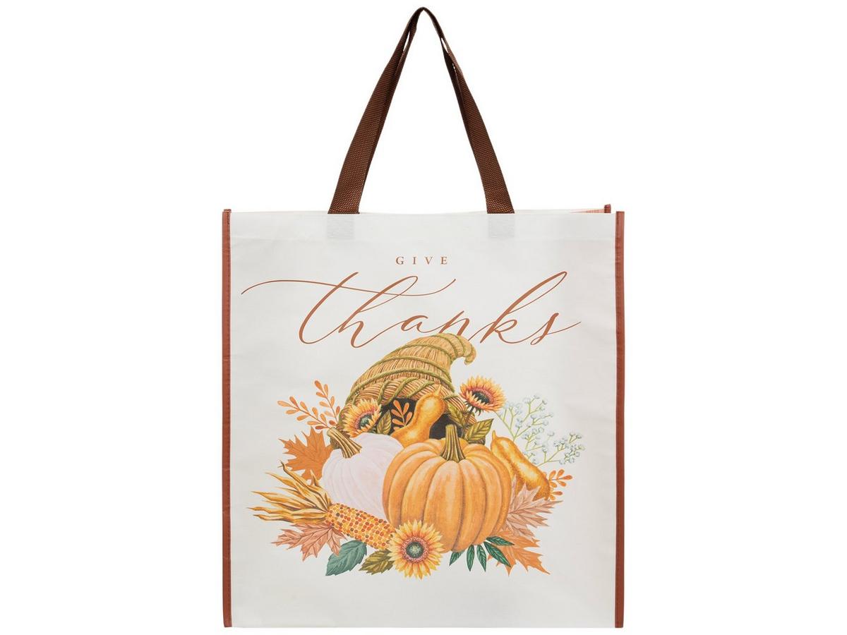 Ｔｈａｎｋｓ　Ｇｉｖｉｎｇ Give Thanks Cornucopia Reusable Tote Bag | Hobby Lobby | 6416978