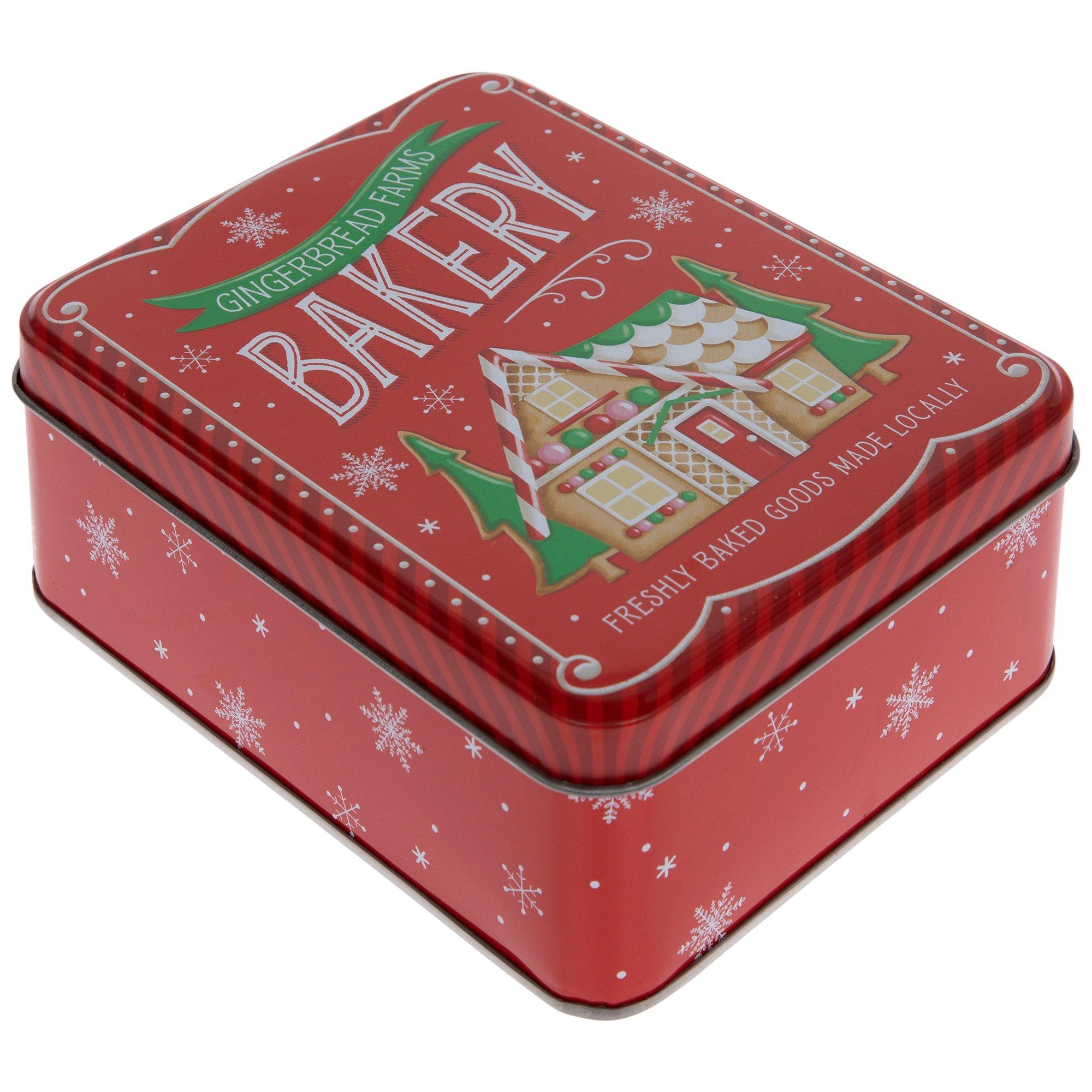 TIN PAN ALLEY ＆MEMBERS BOX Gingerbread Farms Bakery Tin Box | Hobby Lobby | 6420996