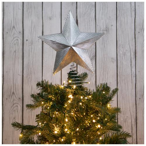 Gold - Glitter & Textured Star Tree Topper