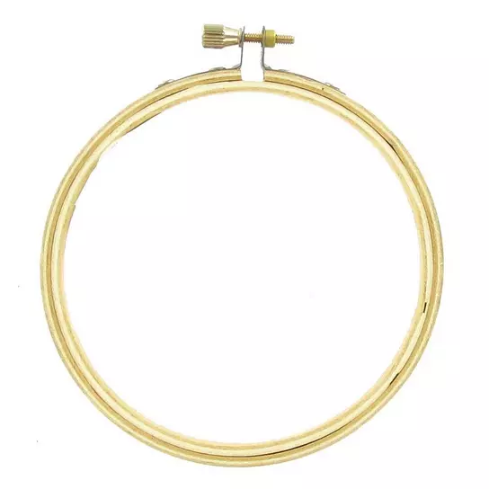 Bamboo Embroidery Hoop Frame Oval Embroidery Hoop Ring Cross