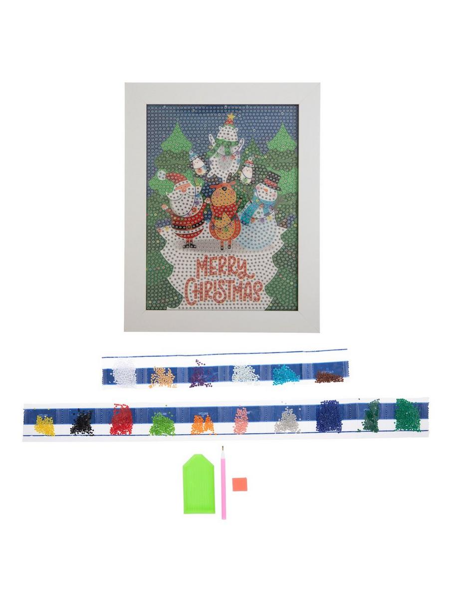 Framed Santa & Friends Diamond Art Kit | Hobby Lobby | 6427389