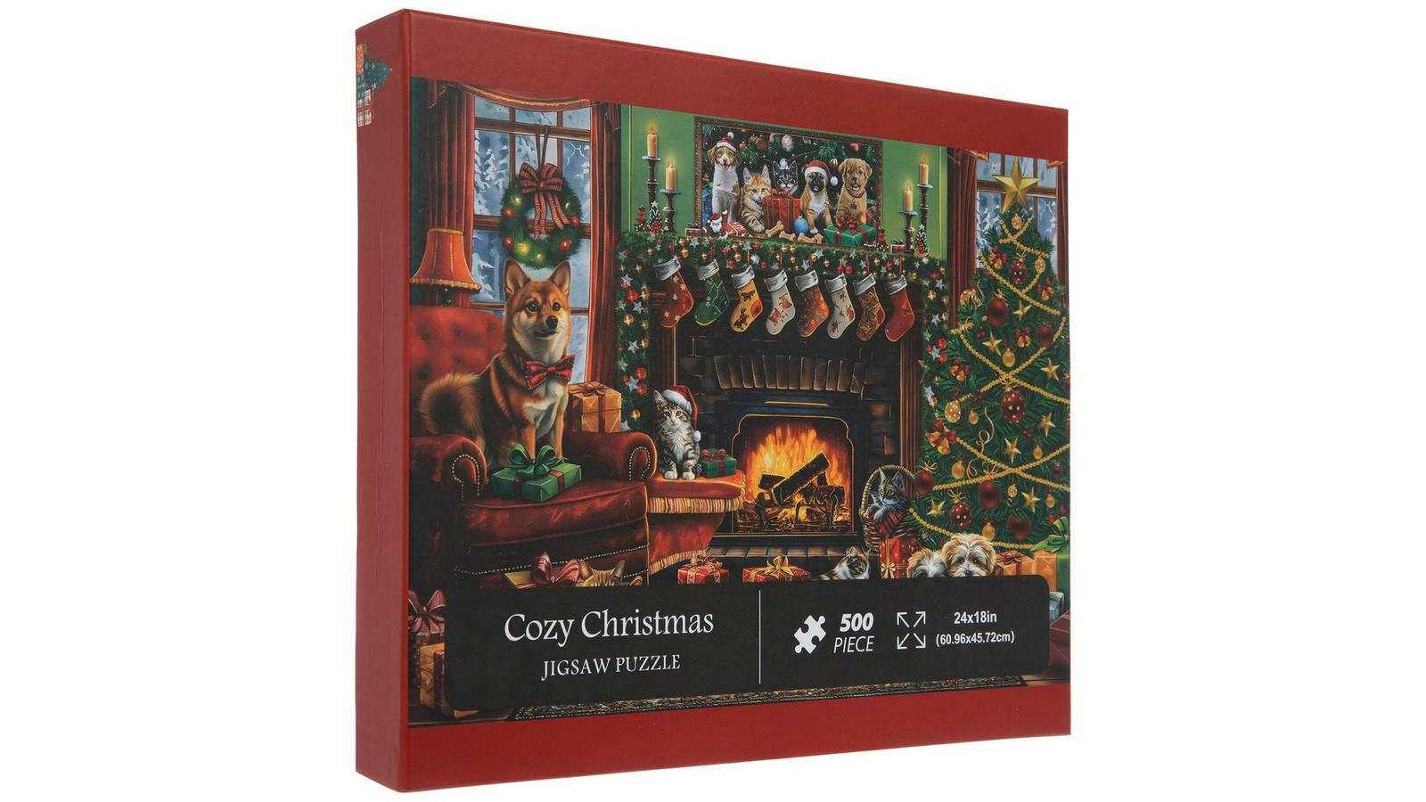 【3袋set】【新品未開封】ヒザこし☆スーパークリスマスセール開始！！ Cozy Christmas Puzzle | Hobby Lobby | 6428718