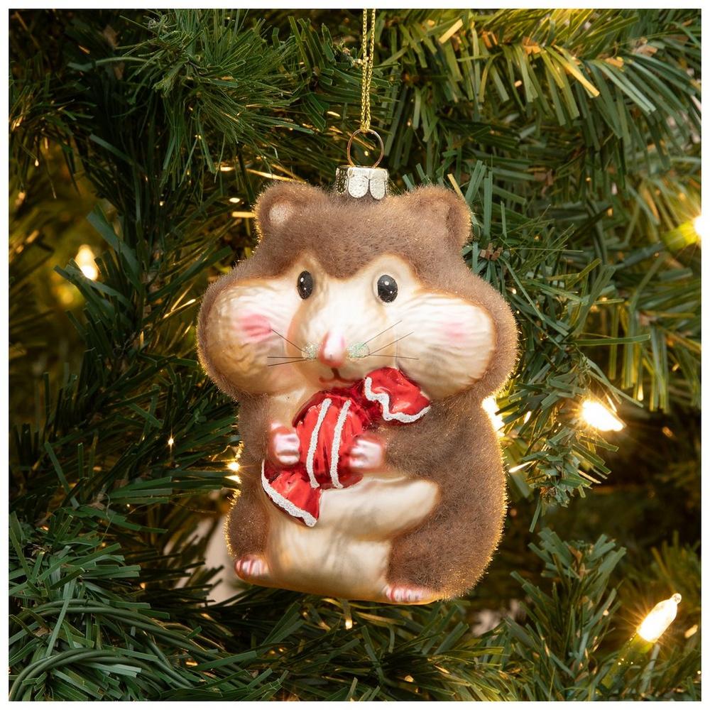 Chubby Hamster With Candy Ornament | Hobby Lobby | 6430755