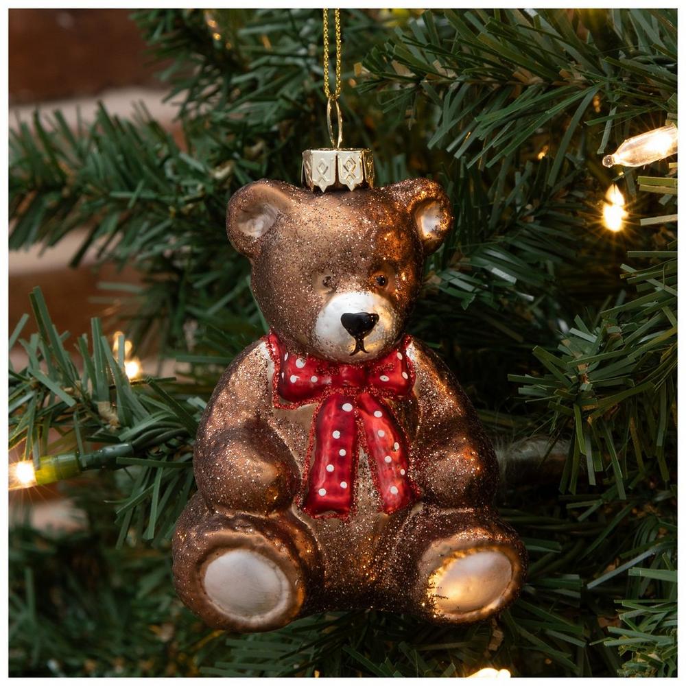 Glitter Teddy Bear Ornament | Hobby Lobby | 6431514